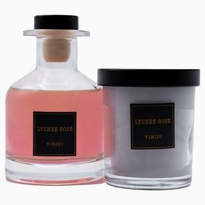 Home scents. Candle and diffuser